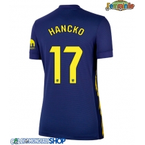Maglie da calcio Atletico Madrid David Hancko #17 Seconda Maglia Femminile 2025-26 Manica Corta